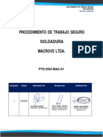 Procedimiento de soldadura segura