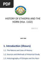 History of Ethiopia and The Horn