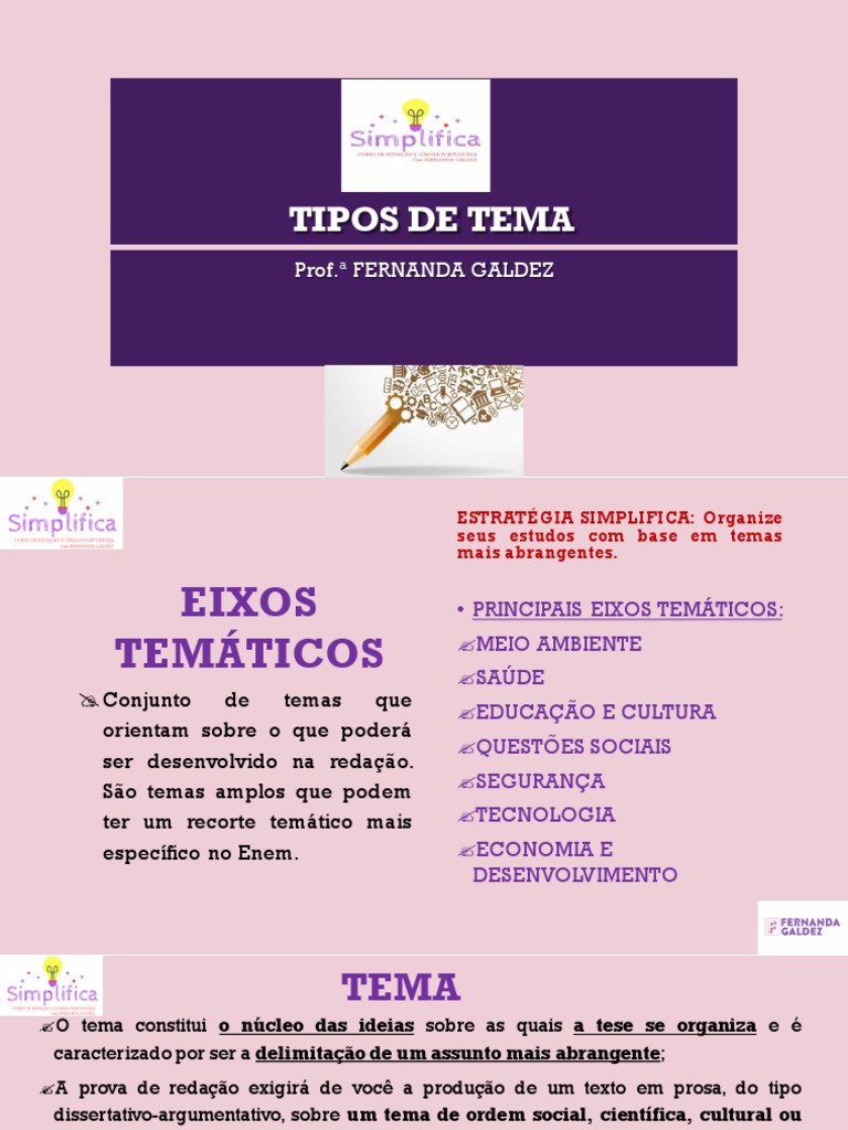 Eixos Temáticos da Redação do ENEM | PDF | Brasil | Sociologia
