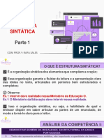 Estrutura Sintática - Parte 1