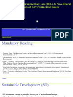 International Environmental Law (IEL) & Neo-Liberal Regulation of Environmental Issues