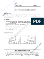 Dual Audio Power Amplifier-Yd8207: Youda Integrated Circuit