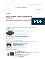 Comfirm order for Etui Tello_Manette gamesir_Batterie Tello_Ecouteur Lenovo