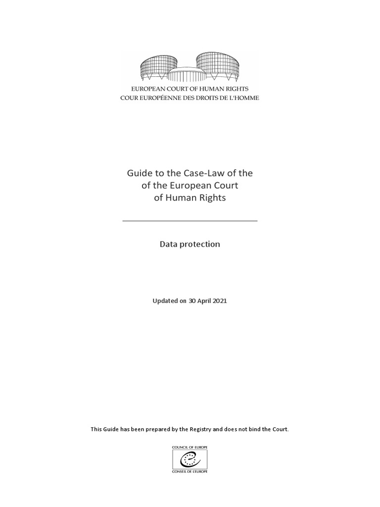Guide To The Case-Law of The of The European Court of Human Rights ...