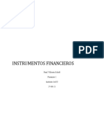 Instrumentos Financieros: Raul Villouta Schell Finanzas 1 Instituto IACC 27-08-21