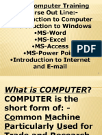 Basic Computer Training Course