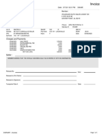 Invoice for 2008 Toyota Corolla Sold at Copart Auction