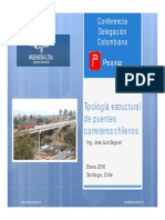 Tipología Estructural de Puentes Carreteros Chilenos: Conferencia Delegación Colombiana Preansa