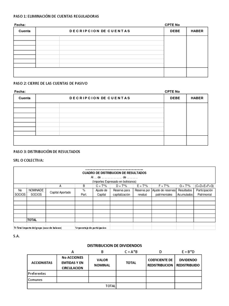 Formatos Asientos y Mayores T | PDF | Hoja de balance | Contabilidad