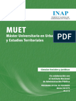 Máster Universitario en Urbanismo y Estudios Territoriales: Ciencias Sociales y Jurídicas