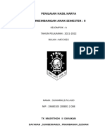 Penilaian Hasil Karya Perkembangan Anak Semester: Ii: Kelompok: A TAHUN PELAJARAN: 2021-2022 Bulan: Mei 2022