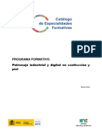 TCPF14 Patronaje Industrial y Digital en Confección y Piel