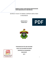 Kajian Burnout Pada Karyawan Perusahaan Pertambangan Di Indonesia