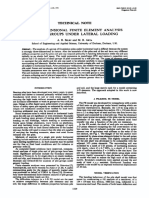 Three-Dimensional Finite Element Analysis of Pile Groups Under Lateral Loading - 1991