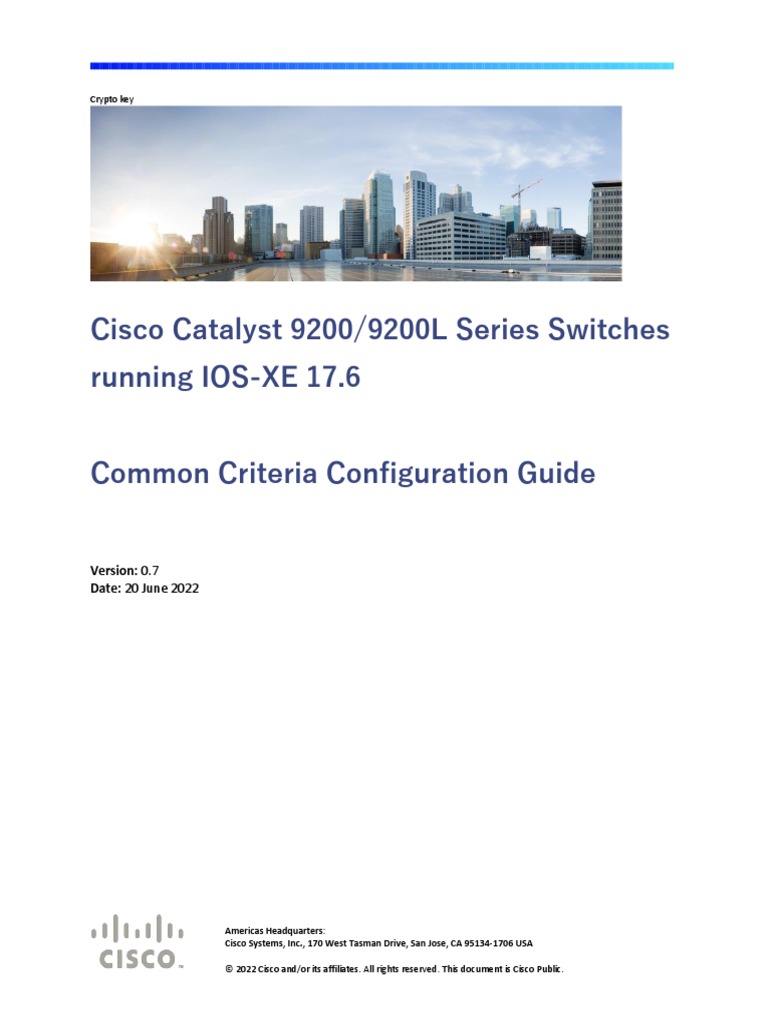 Cisco Catalyst 9200/9200L Series Switches Running IOS-XE 17.6 | PDF |  Computer Data Storage | Secure Shell