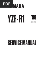 Download Yamaha YZF-R1 1998 Service Manual 4XV1-AE1 by jodadaniel SN6363762 doc pdf