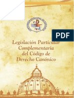 Legislación Particular Complementaria Del Código de Derecho Canónico