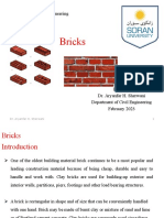 Bricks: Departmentt of Civil Engineering Faculty of Engineering Soran University