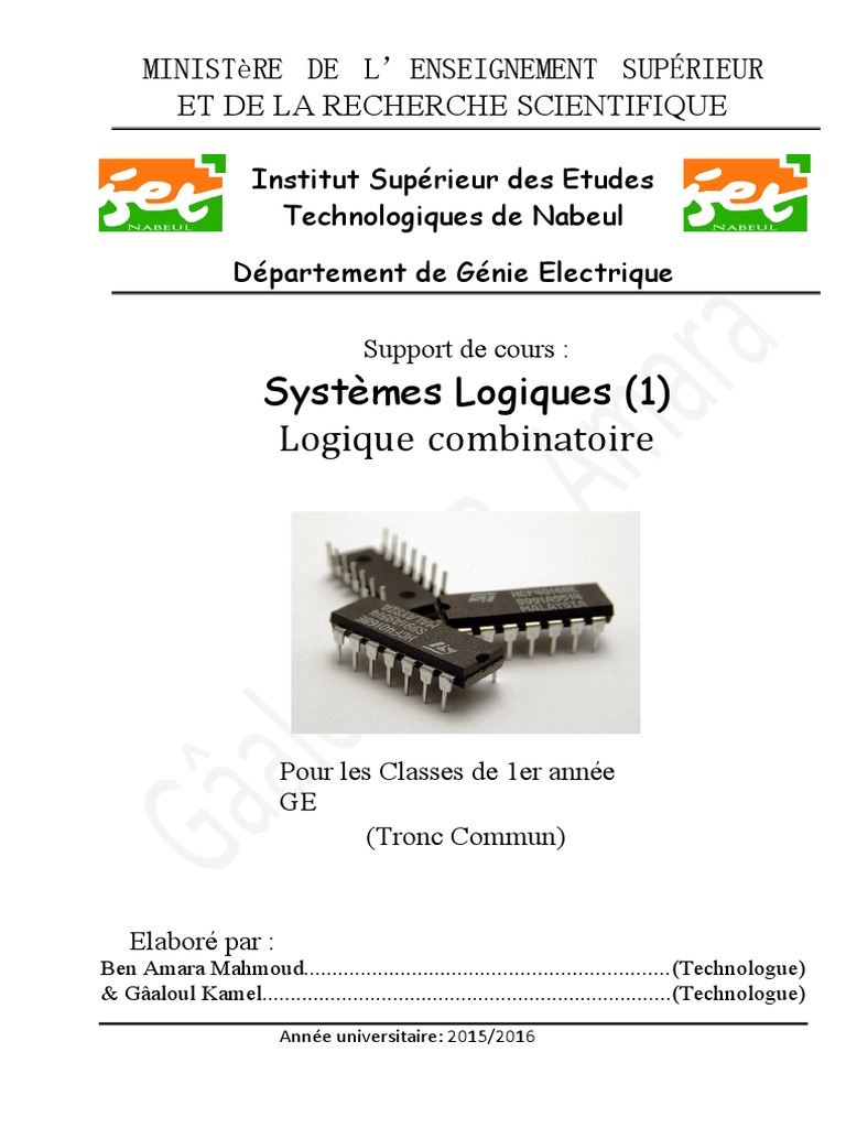 Note de Logique | PDF | Décimal codé binaire | Enseignement des ...