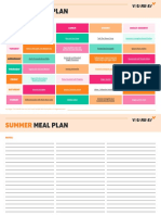 Meal Plan: Summer