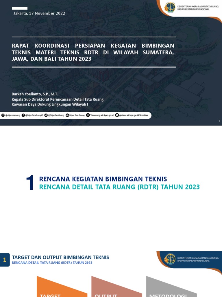 Persiapan RDTR Bali 2023 | PDF