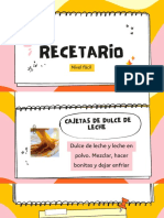 Recetario: Nivel Fácil