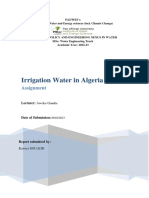 Irrigation Water in Algeria-KawterSOUADJI