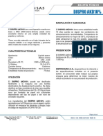 Dispro Akd18%: Descripción General Manipulación Y Almacenaje