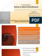 Methods to Address Multicollinearity in Regression Models