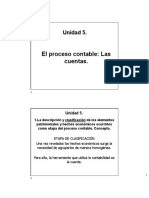 El Proceso Contable: Las Cuentas.: Unidad 5