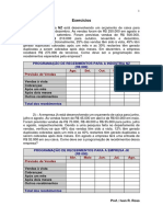 Orçamento de Caixa Exercícios 1 A 4