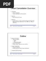 Offset Cancellation Overview