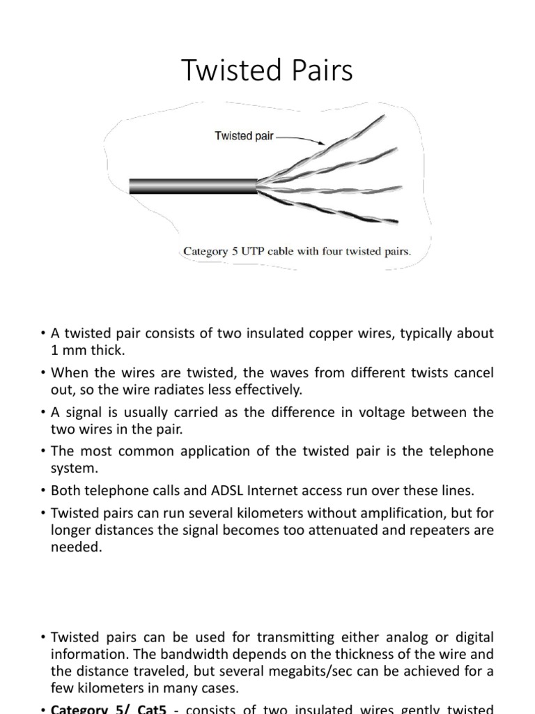 An InDepth Look at Twisted Pair and Coaxial Cables Their Construction