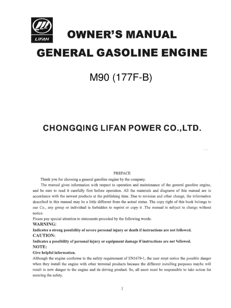 Owner'S General Engine Manual Gasoline Download Free PDF Exhaust