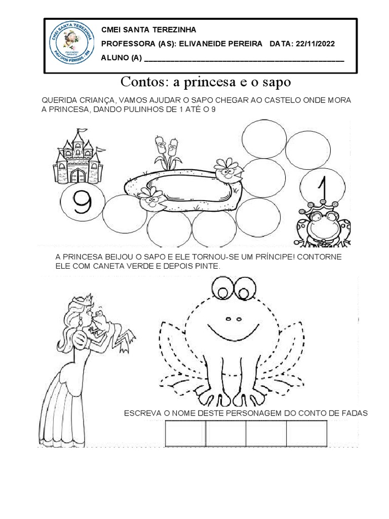 Contos A PRINCESA E O SAPO | PDF