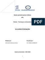 Le Contrat D'entreprise (Final)