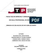 Facultad de Derecho Y Ciencias Humanas Escuela Profesional de Derecho