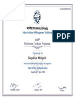 Emdp Professional Certificate Programme: Naga Raju Motupalli