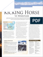 Kicking Horse: Vs Whistler