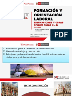 Formación Y Orientación Laboral: Edificaciones Y Obras Civiles Ciclo Ii - D