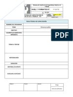 Ficha Tecnica de Capacitacion