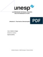 Relatório 8 - Espectroanalítica - Victória Chagas