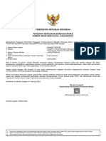 Pemerintah Republik Indonesia Perizinan Berusaha Berbasis Risiko NOMOR INDUK BERUSAHA: 2102230004031