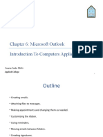 Introduction To Computers Applications Chapter 6: Microsoft Outlook