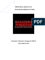 Proposal Kegiatan Sosialisasi Msib Dan PMM: Komunitas Mahasiswa Penggerak MBKM (MP MBKM) 2023