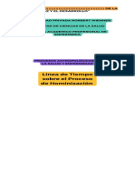 Linea Del Tiempo Sobre El Proceso de Hominización.