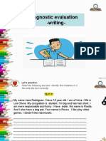 Diagnostic Evaluation - Writing