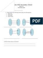 Functions and Relations Quiz