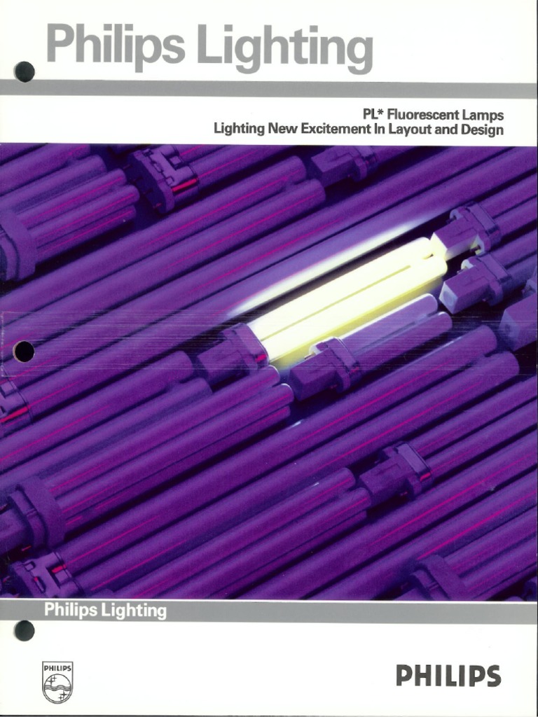 Philips PL Compact Fluorescent Lamps Overview Brochure 488 PDF