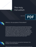 The Holy Hanukkah celebration and its meaning